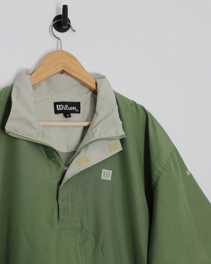 00s Wilson Green Short Sleeve Windbreaker (M)