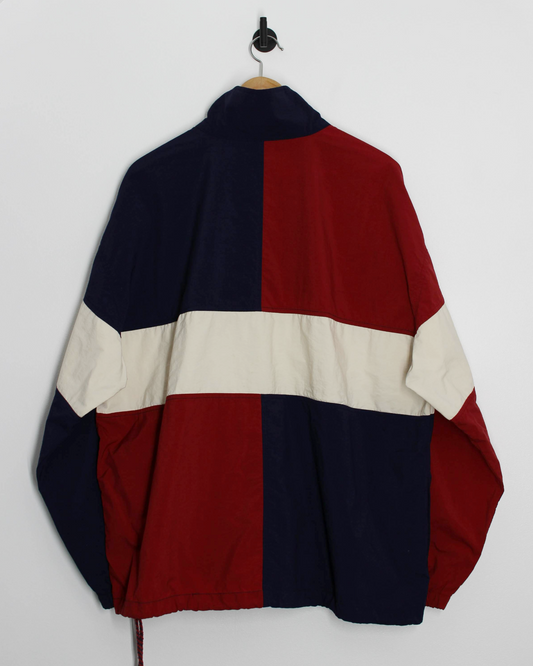 90s IZOD Colourblock Buttoned Windbreaker (L)
