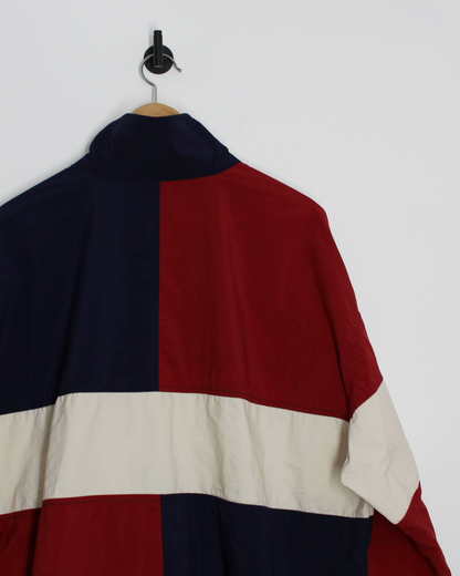 90s IZOD Colourblock Buttoned Windbreaker (L)