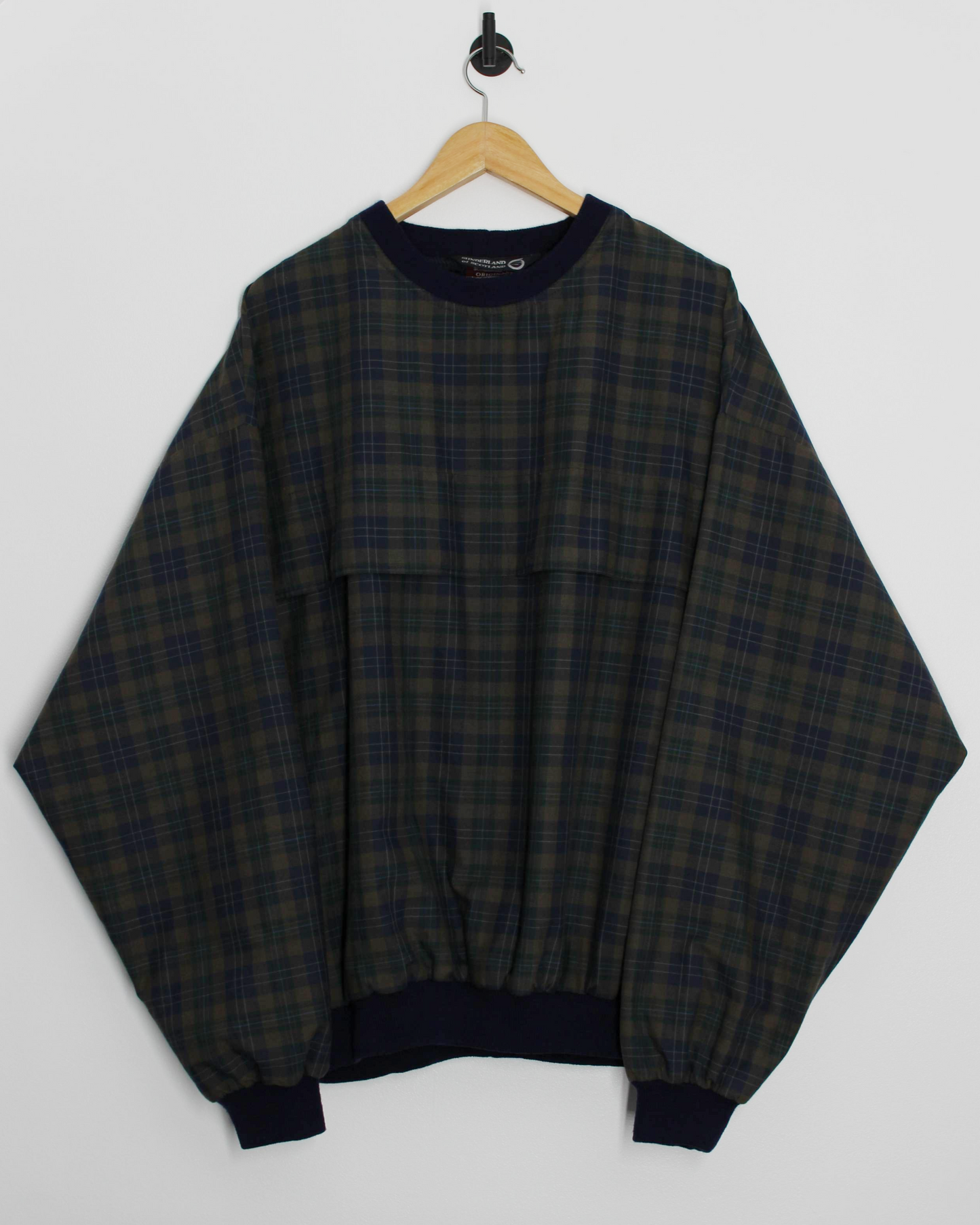 90s Sunderland Of Scotland Plaid Tartan Windbreaker (XL)