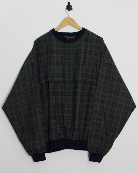 90s Sunderland Of Scotland Plaid Tartan Windbreaker (XL)