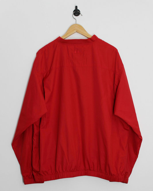 00s Greg Norman Red V-Neck Windbreaker (L)