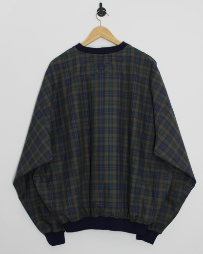 90s Sunderland Of Scotland Plaid Tartan Windbreaker (XL)