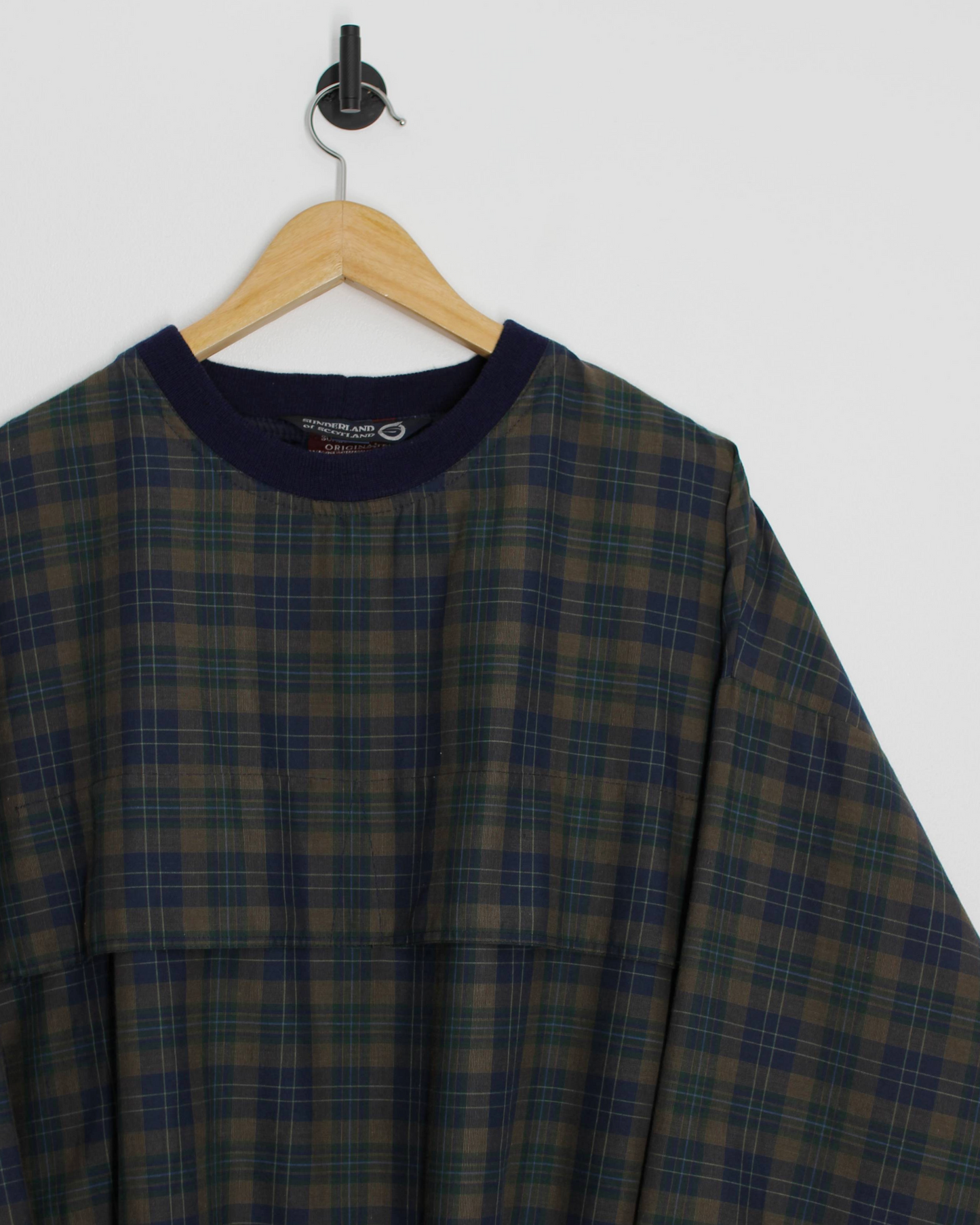 90s Sunderland Of Scotland Plaid Tartan Windbreaker (XL)