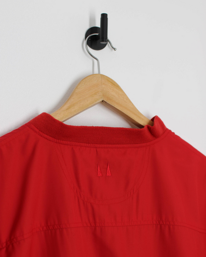 00s Greg Norman Red V-Neck Windbreaker (L)