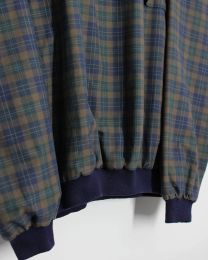 90s Sunderland Of Scotland Plaid Tartan Windbreaker (XL)