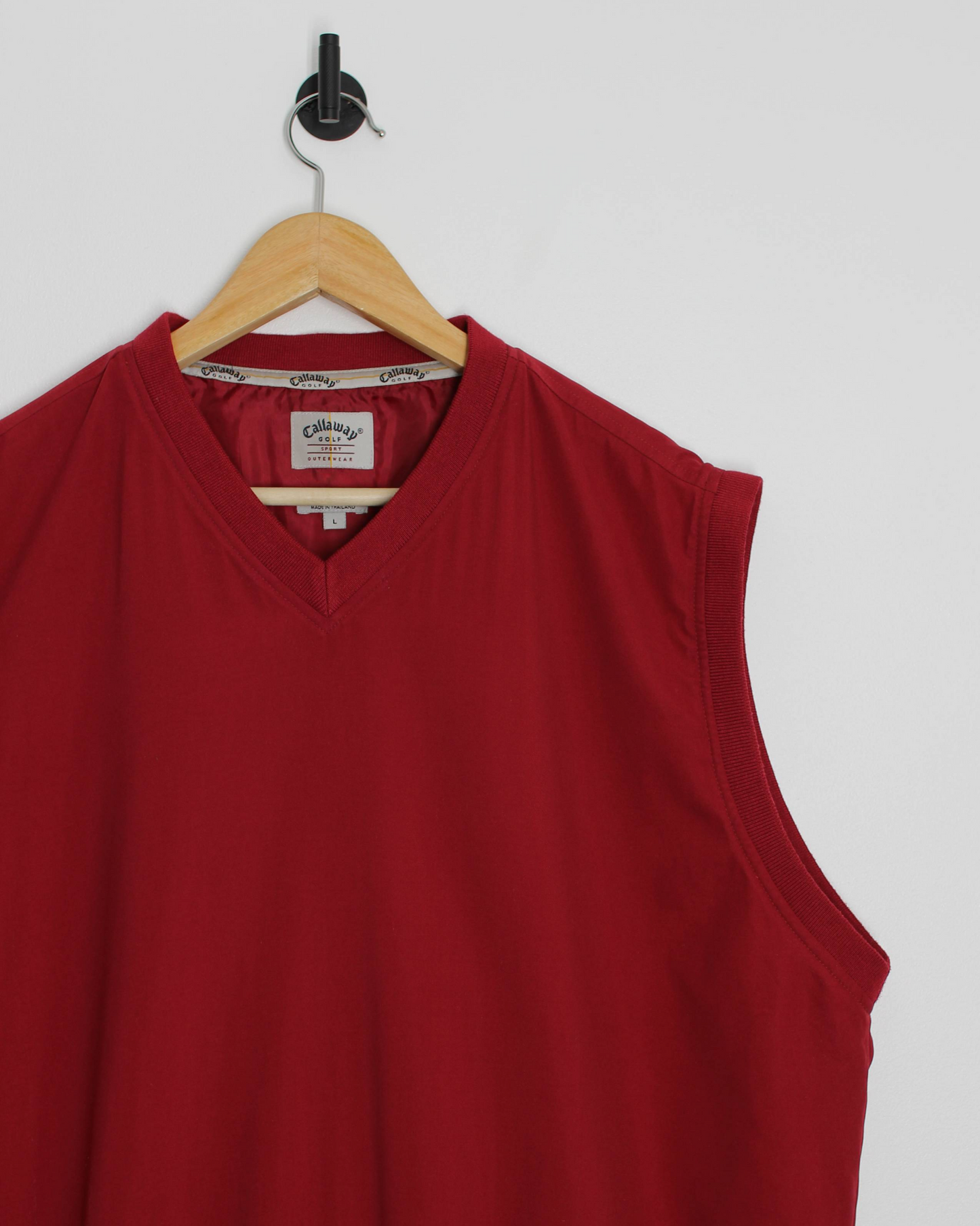 00s Callaway Burgundy Golf Vest (L)