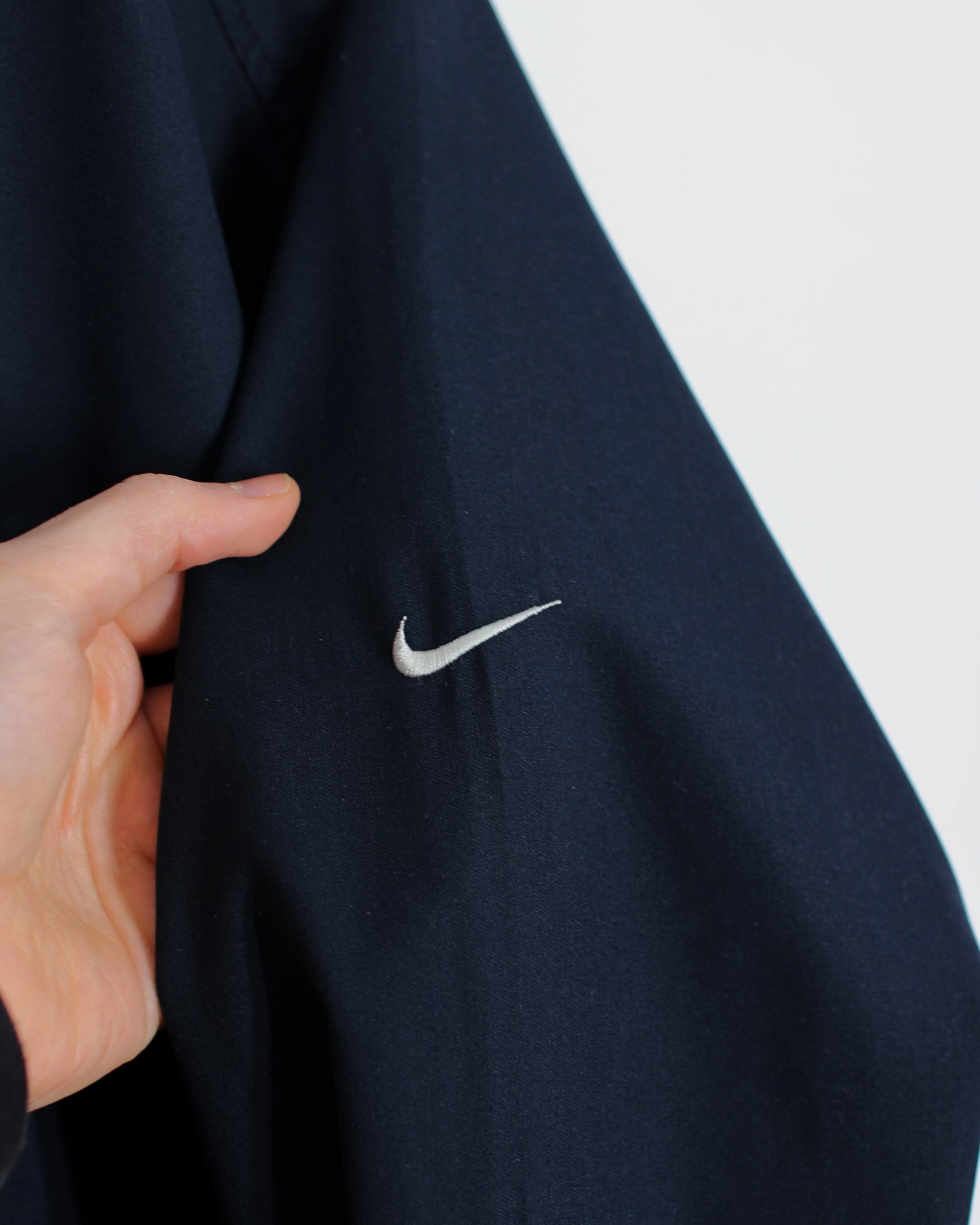 00s Nike Navy V-Neck Windbreaker (L)
