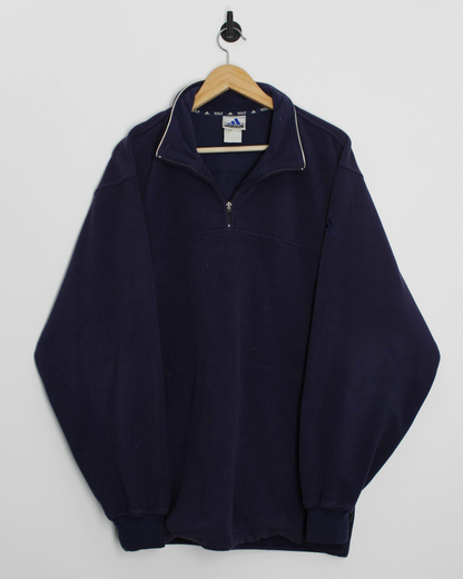00s Adidas Navy Quarter Zip Fleece (XL)