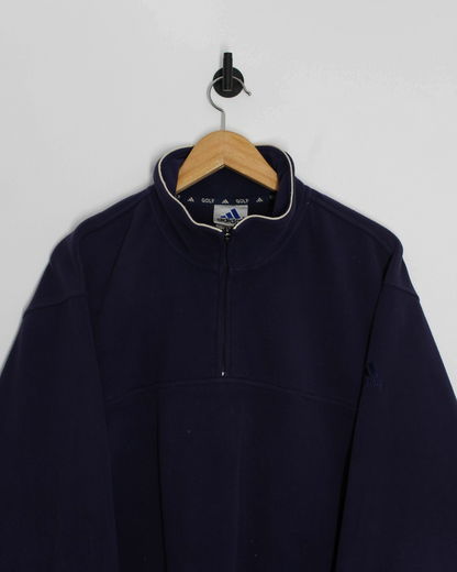 00s Adidas Navy Quarter Zip Fleece (XL)