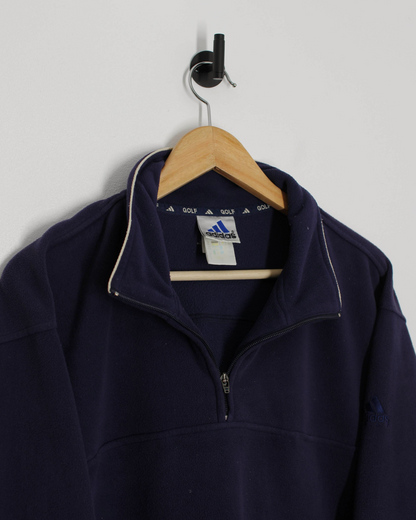 00s Adidas Navy Quarter Zip Fleece (XL)