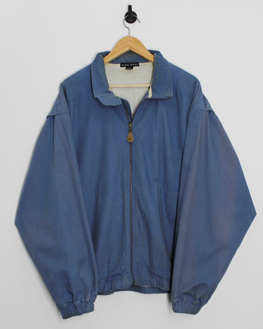 90s Nike Blue Workwear Style Full Zip Jacket (L)