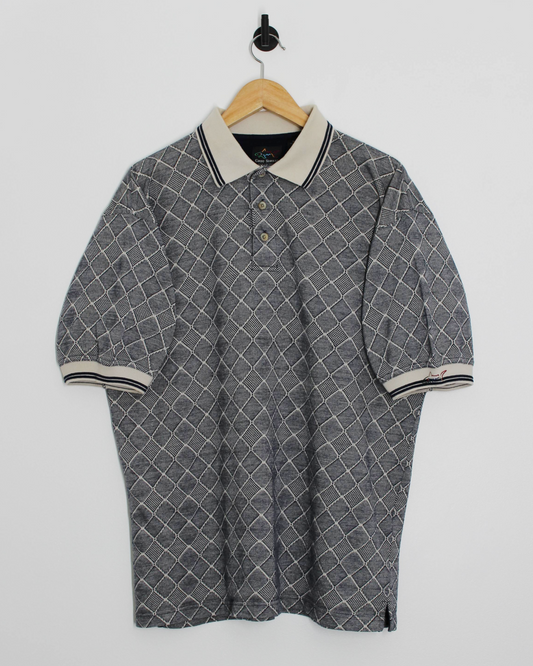 90s Greg Norman Abstract Polo-Shirt (M)