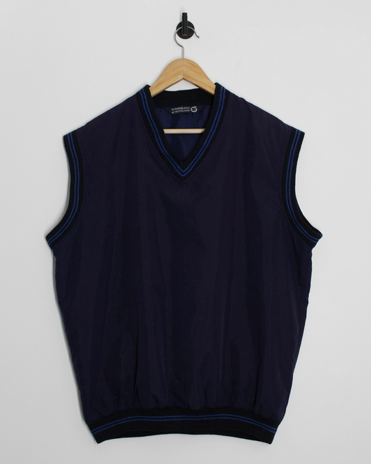 Sunderland Of Scotland Navy Golf Vest (L)