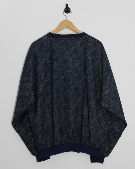 90s TaylorMade Abstract Blue Crewneck Windbreaker (L)
