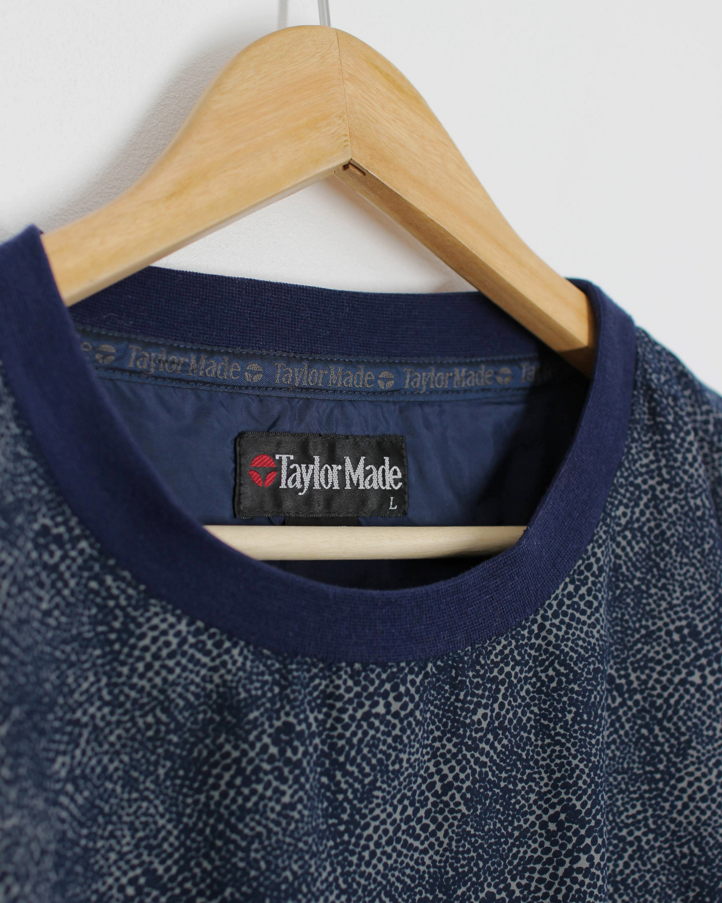 90s TaylorMade Abstract Blue Crewneck Windbreaker (L)