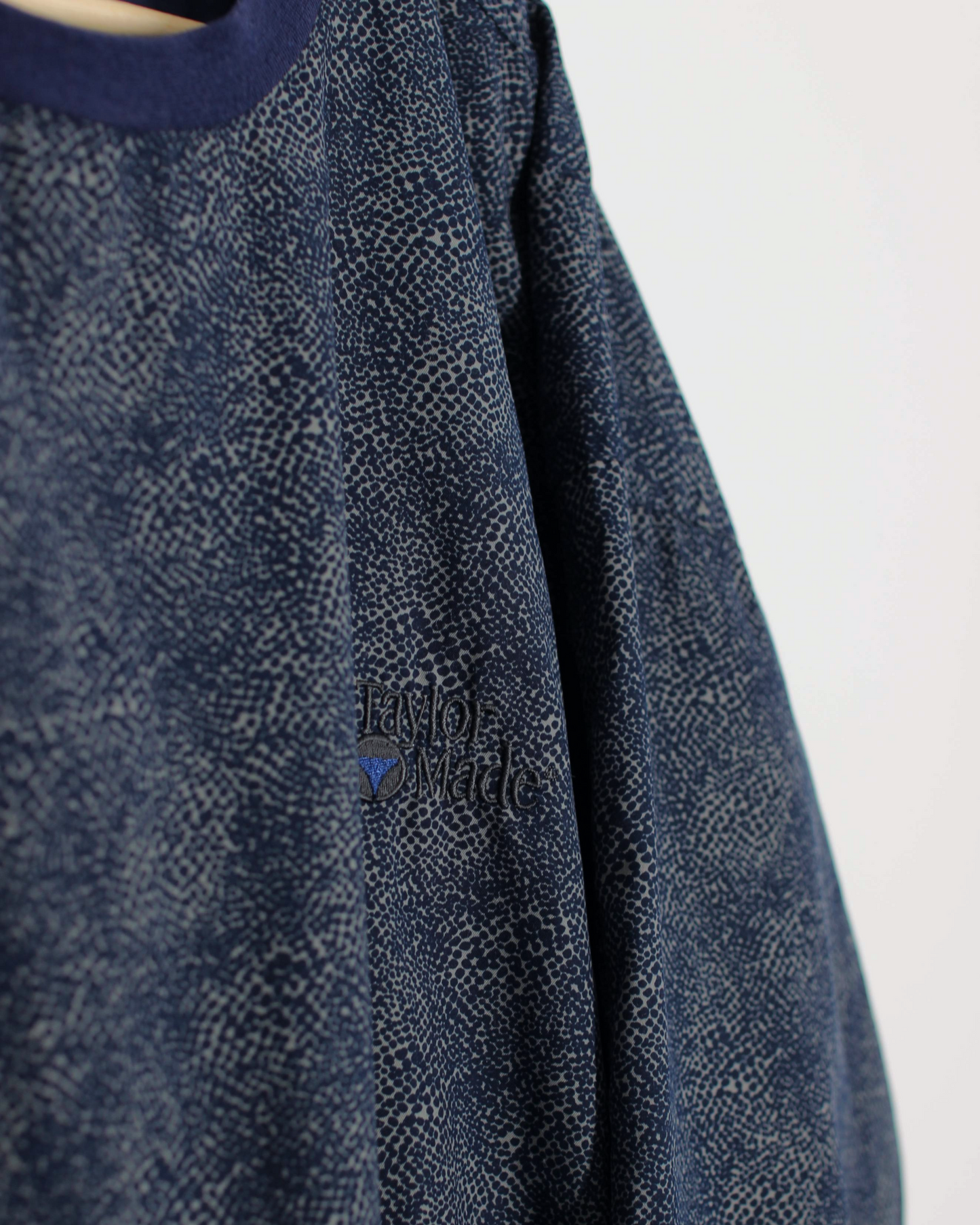90s TaylorMade Abstract Blue Crewneck Windbreaker (L)