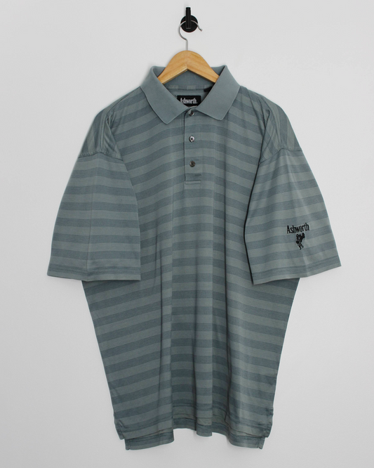 00s Ashworth Slate Blue Polo-Shirt (XXL)