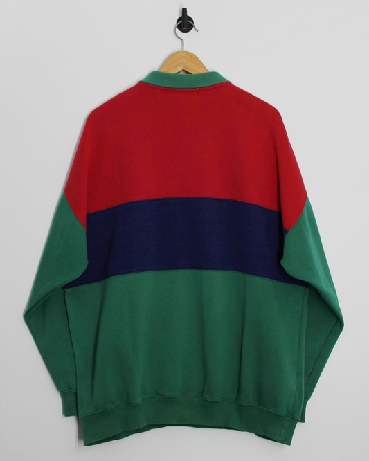 90s Pringle Nick Faldo Long Sleeve Cotton Polo-Shirt (XL)