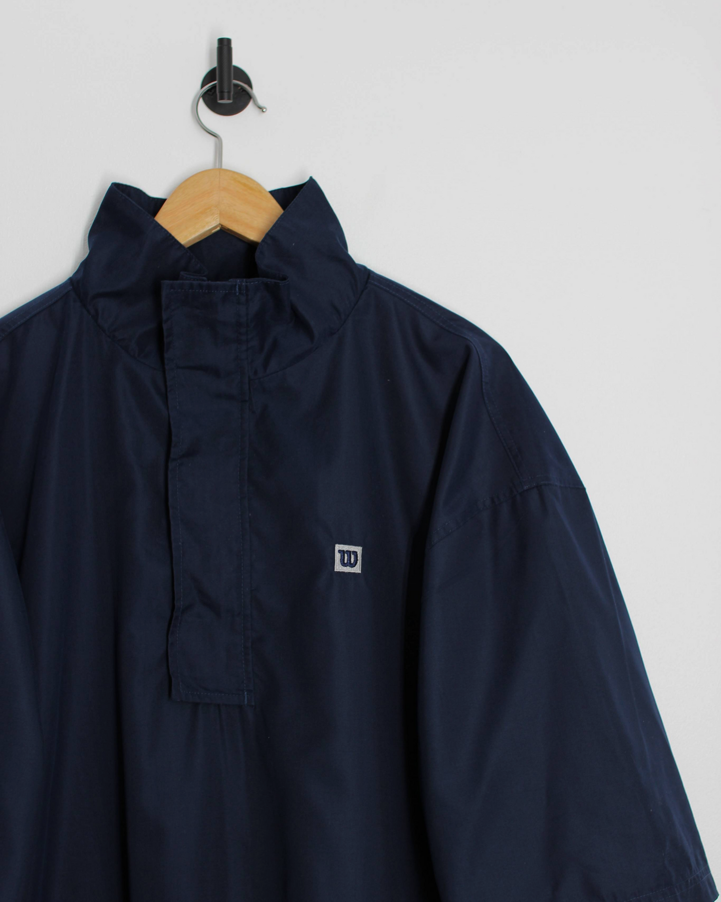 00s Wilson Navy Short Sleeve Windbreaker (L)