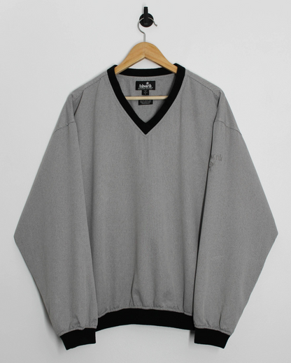 90s Ashworth Grey/Black Windbreaker (L)