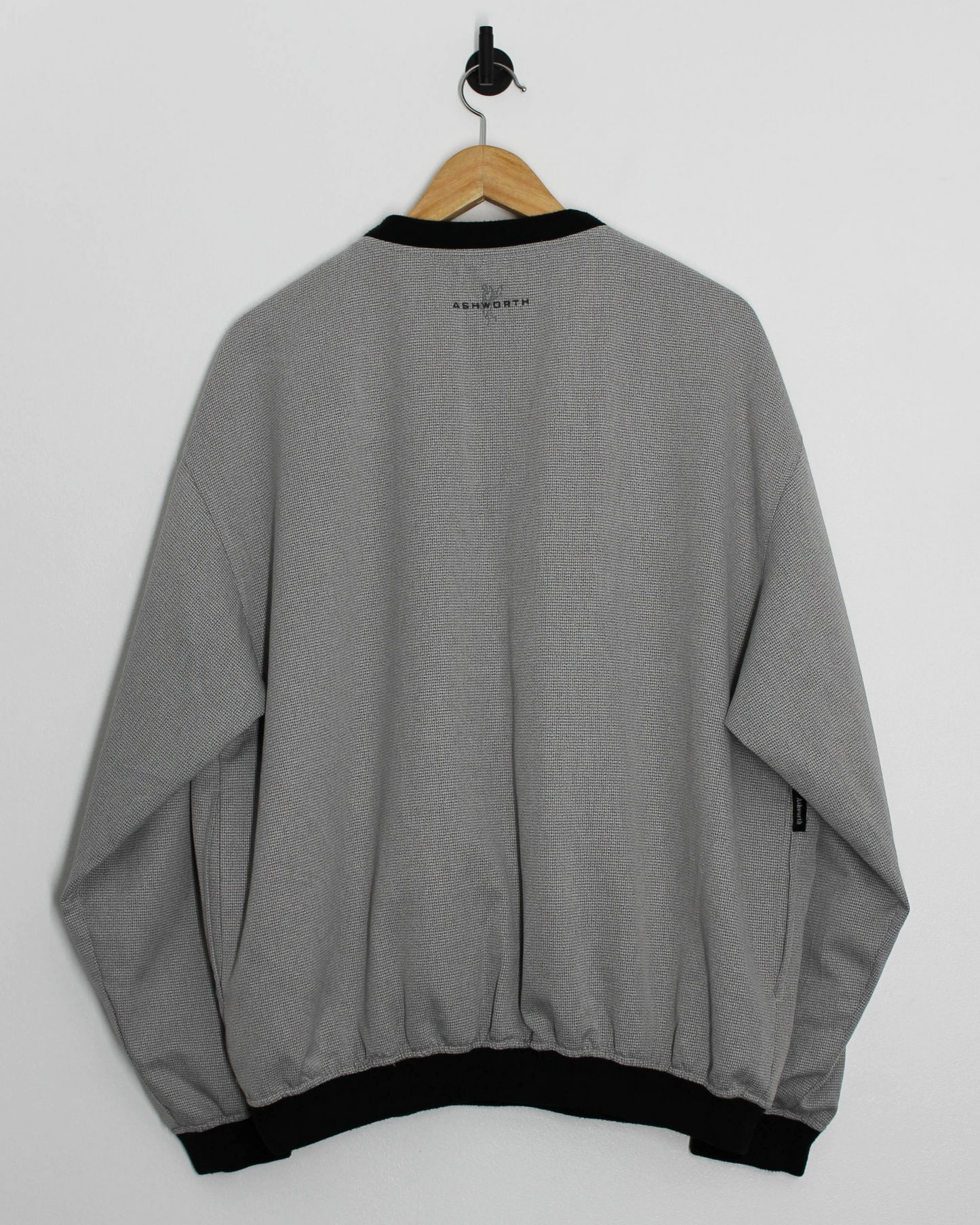 90s Ashworth Grey/Black Windbreaker (L)