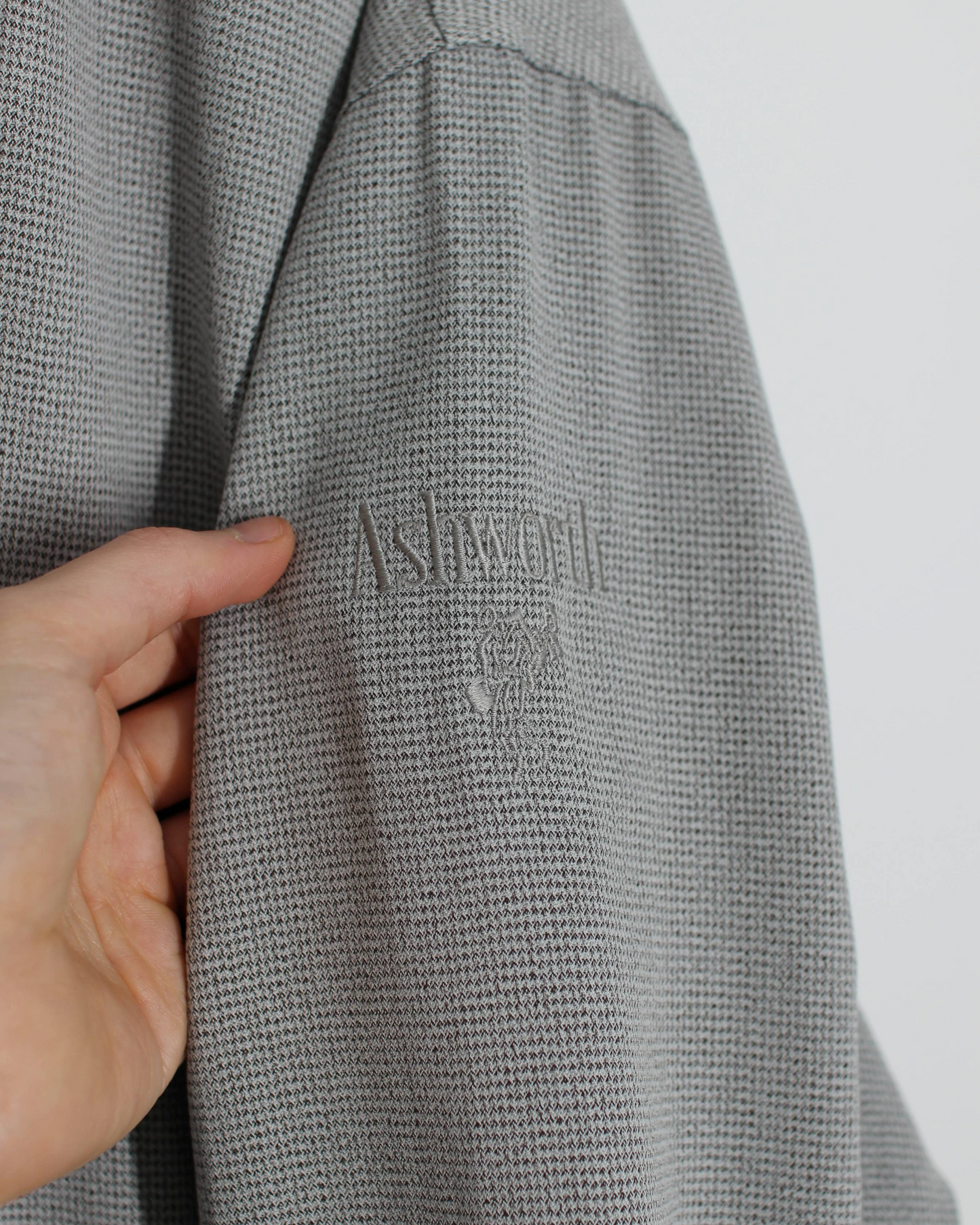 90s Ashworth Grey/Black Windbreaker (L)