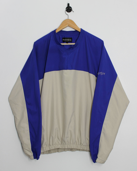 90s FootJoy Blue/cream Windbreaker (L)