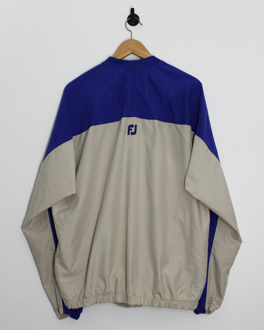 90s FootJoy Blue/cream Windbreaker (L)