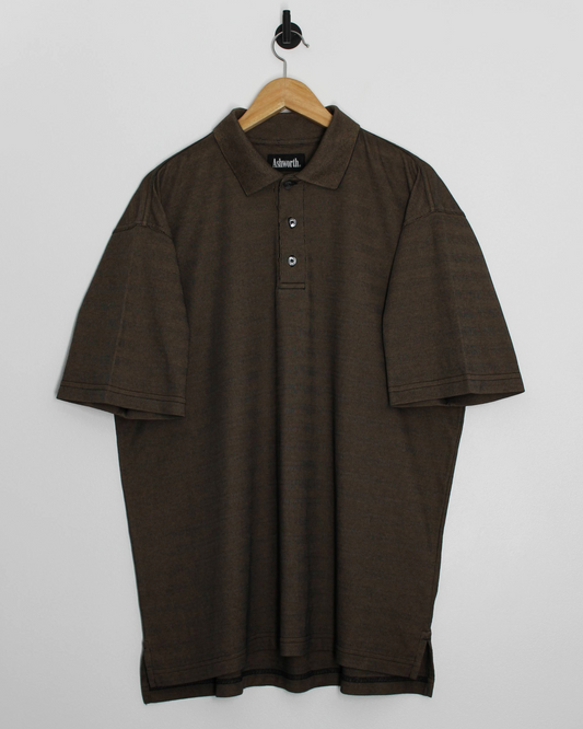 90s Ashworth Brown Polo-Shirt (L)