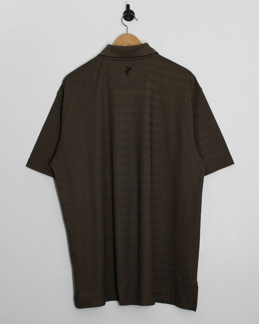 90s Ashworth Brown Polo-Shirt (L)