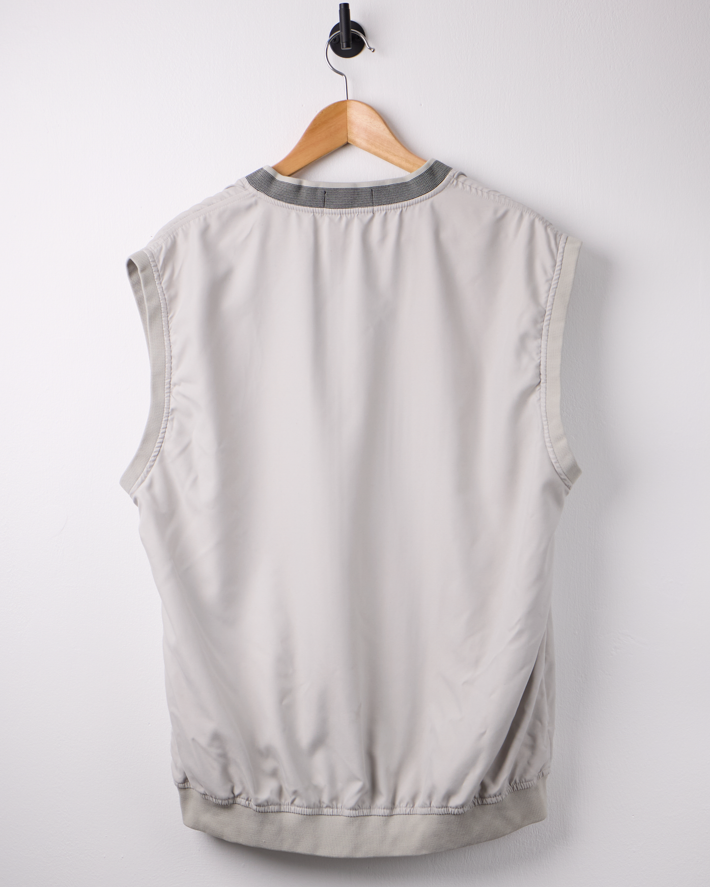 90s Ashworth Cream Windbreaker Golf Vest (M)