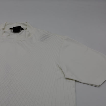Nike Tiger Woods Patterned White Mock Neck Golf Shirt (M)