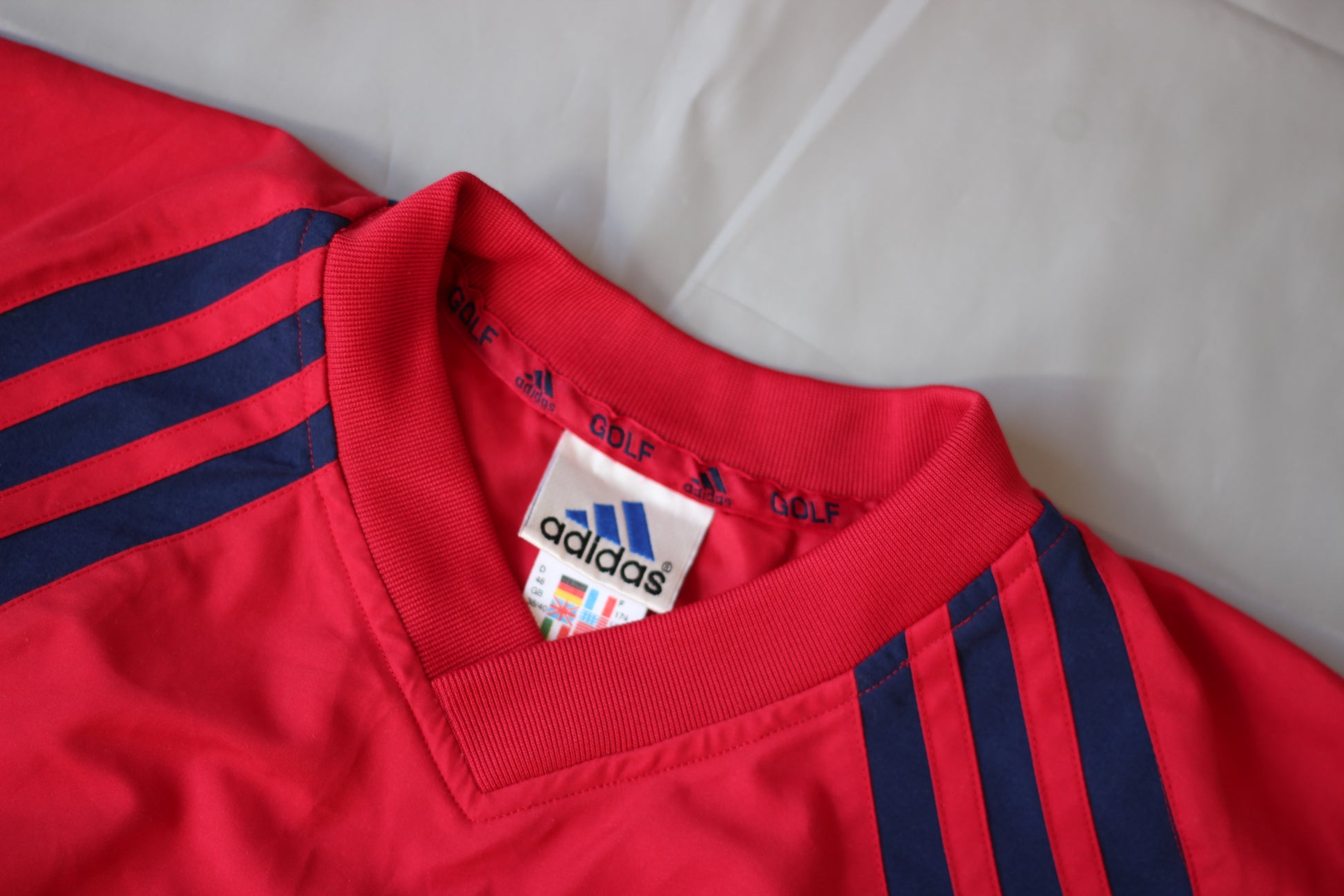 Adidas Red/Navy Windbreaker (S/M) - Generation Mulligan