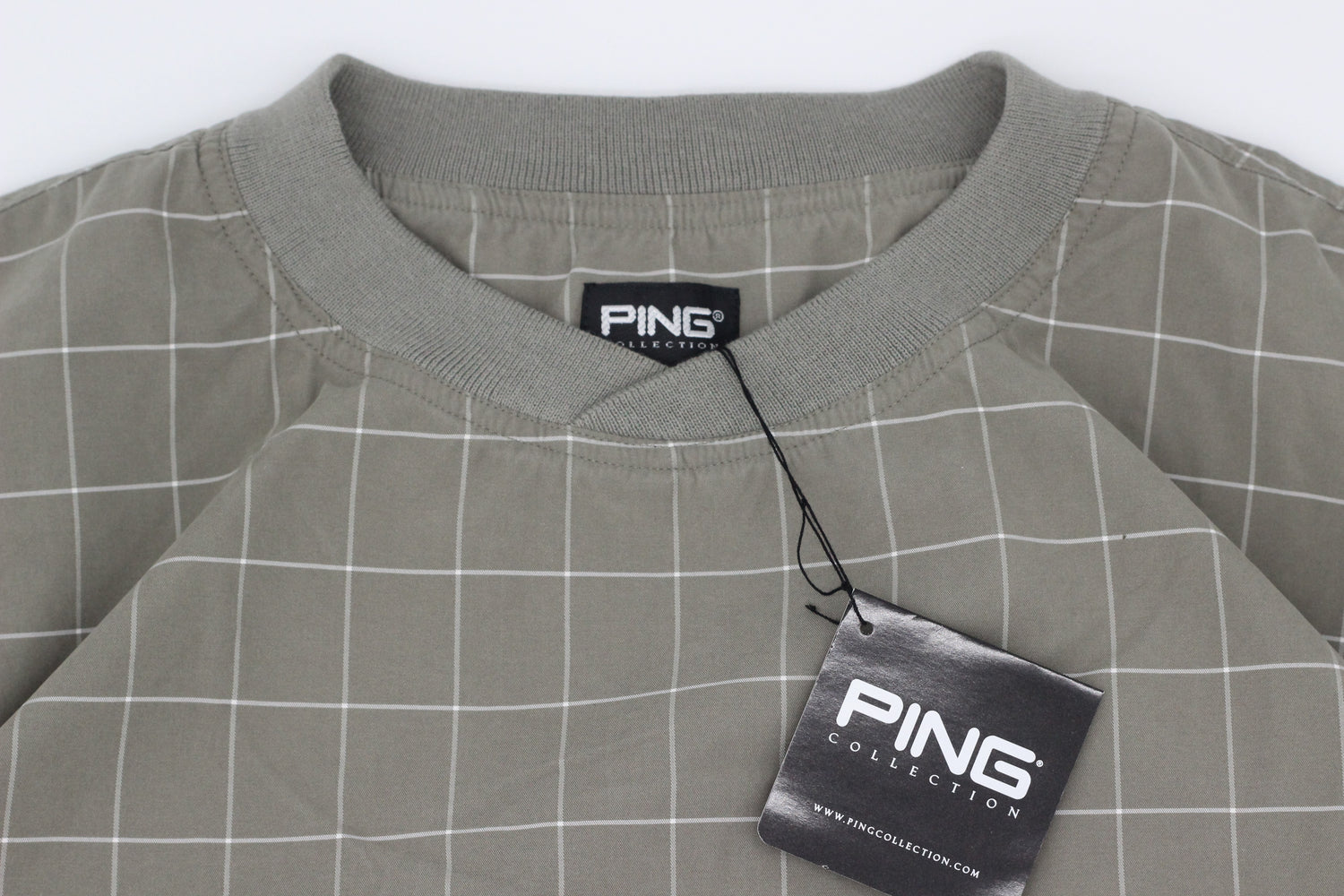 Ping Khaki Chequered Windbreaker BNWT (XL) - Generation Mulligan