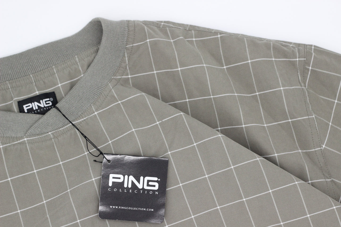 Ping Khaki Chequered Windbreaker BNWT (XL) - Generation Mulligan