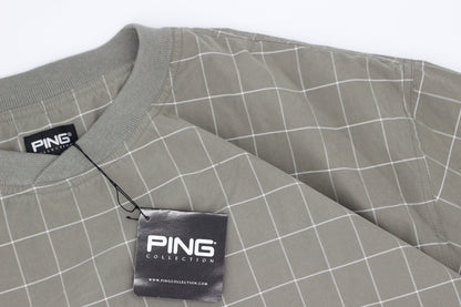 Ping Khaki Chequered Windbreaker BNWT (XL) - Generation Mulligan