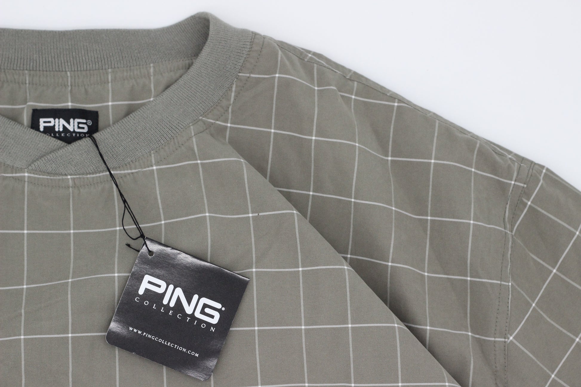 Ping Khaki Chequered Windbreaker BNWT (XL) - Generation Mulligan