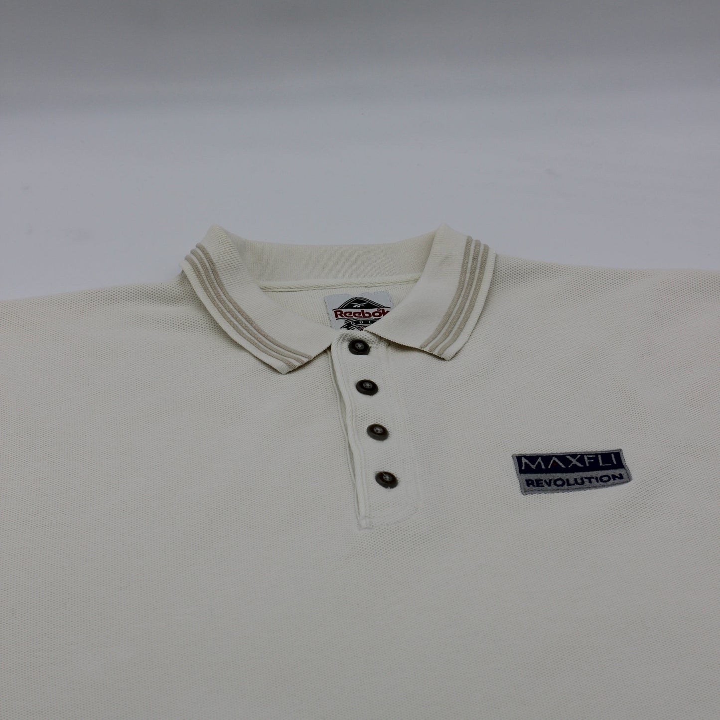 Reebok x Maxfli White Polo-Shirt (L)