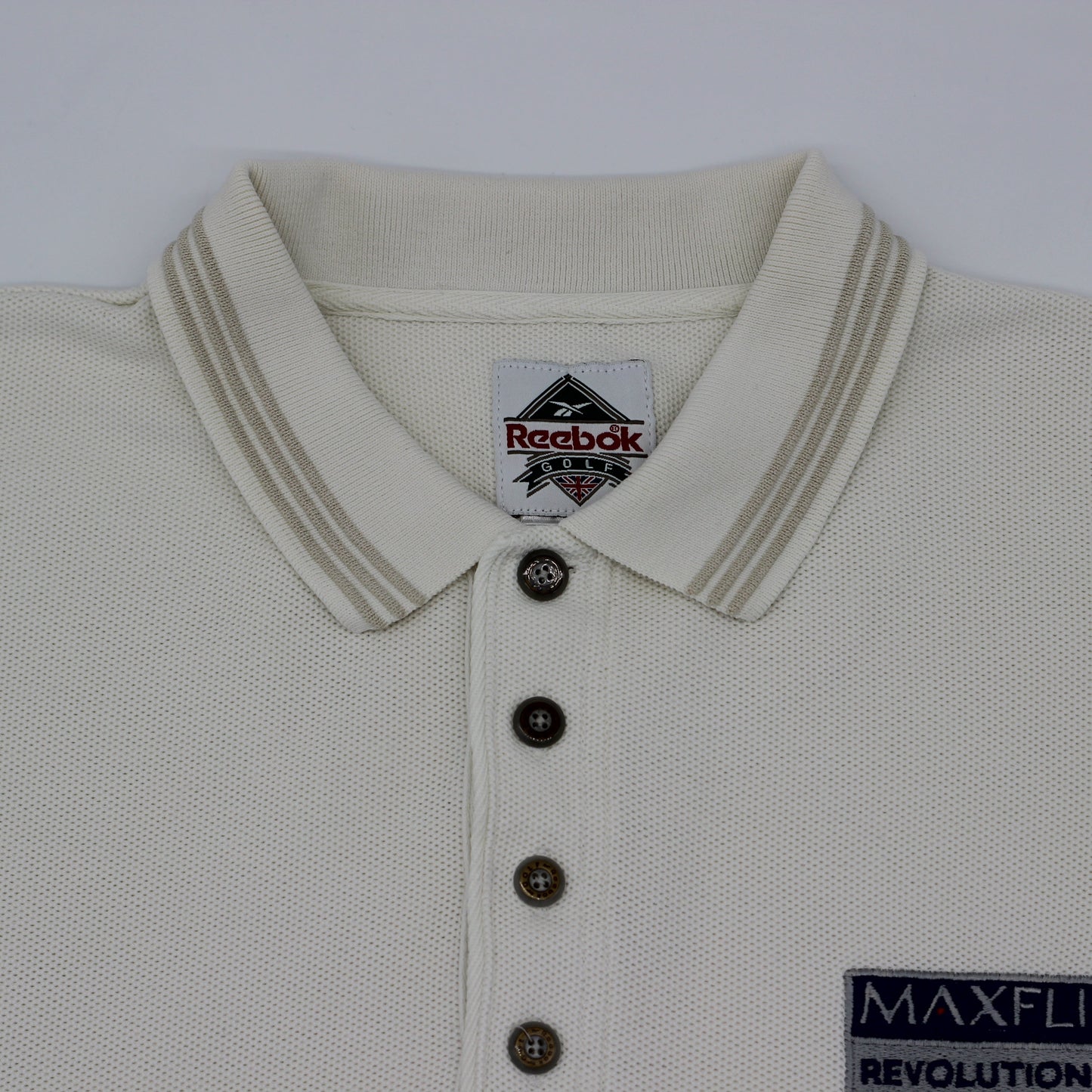 Reebok x Maxfli White Polo-Shirt (L)