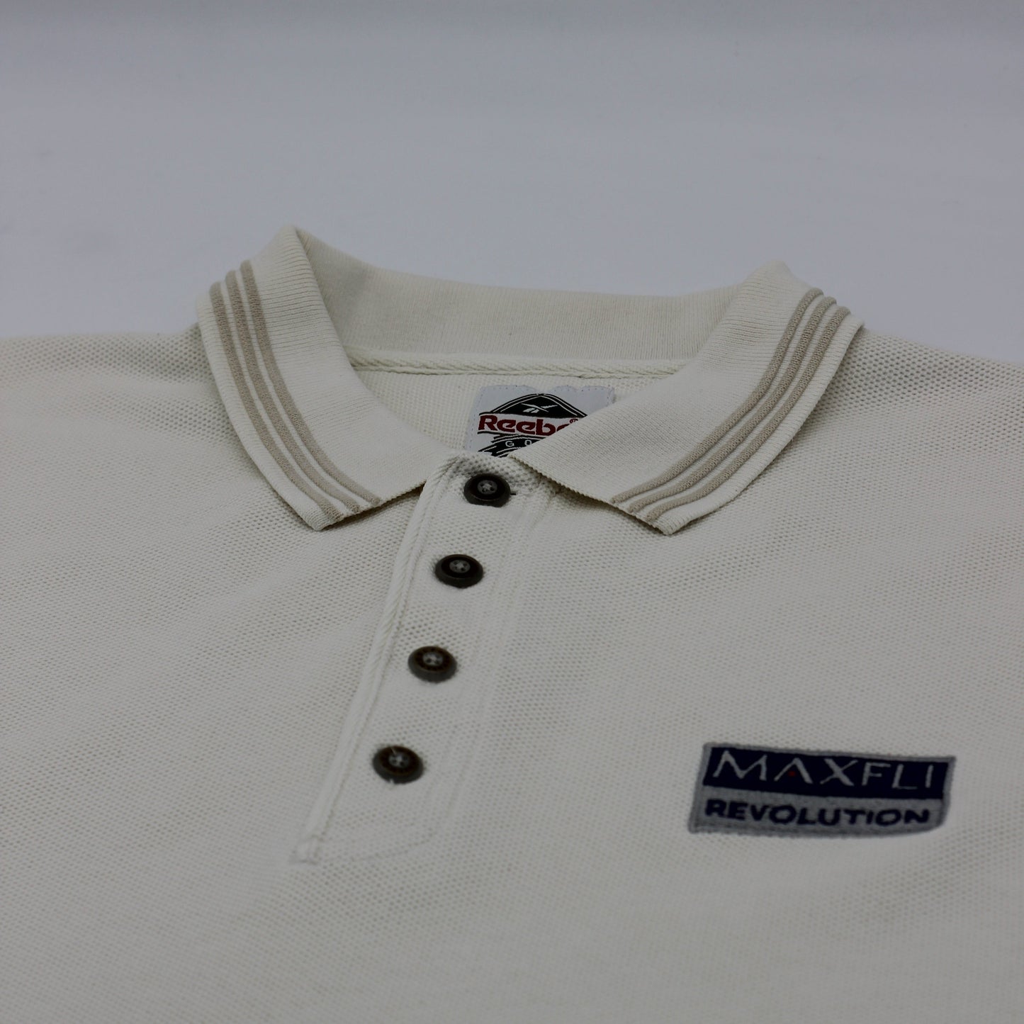 Reebok x Maxfli White Polo-Shirt (L)