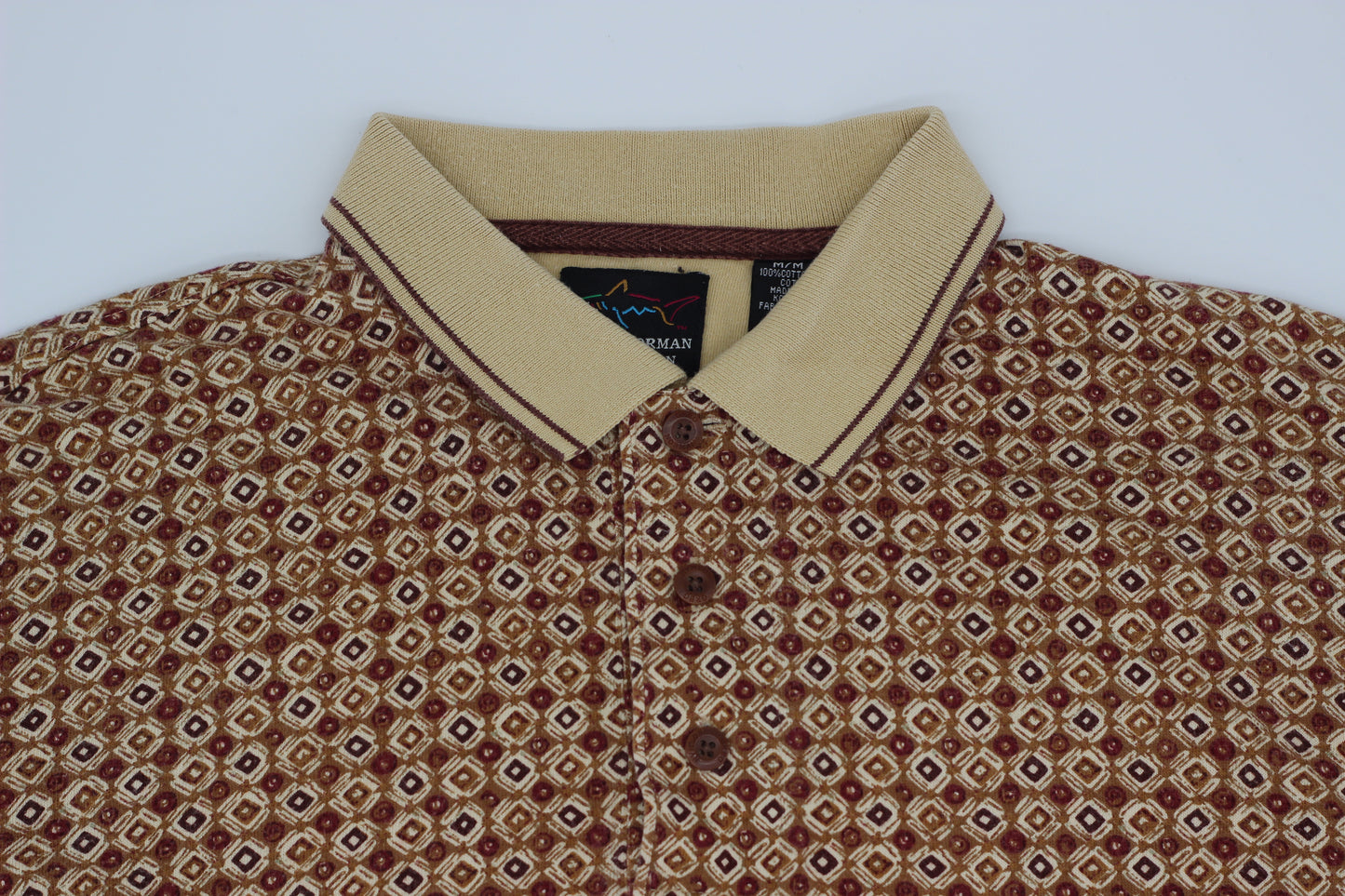 Greg Norman Patterned Polo-Shirt (M)