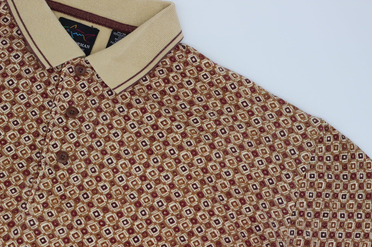 Greg Norman Patterned Polo-Shirt (M)