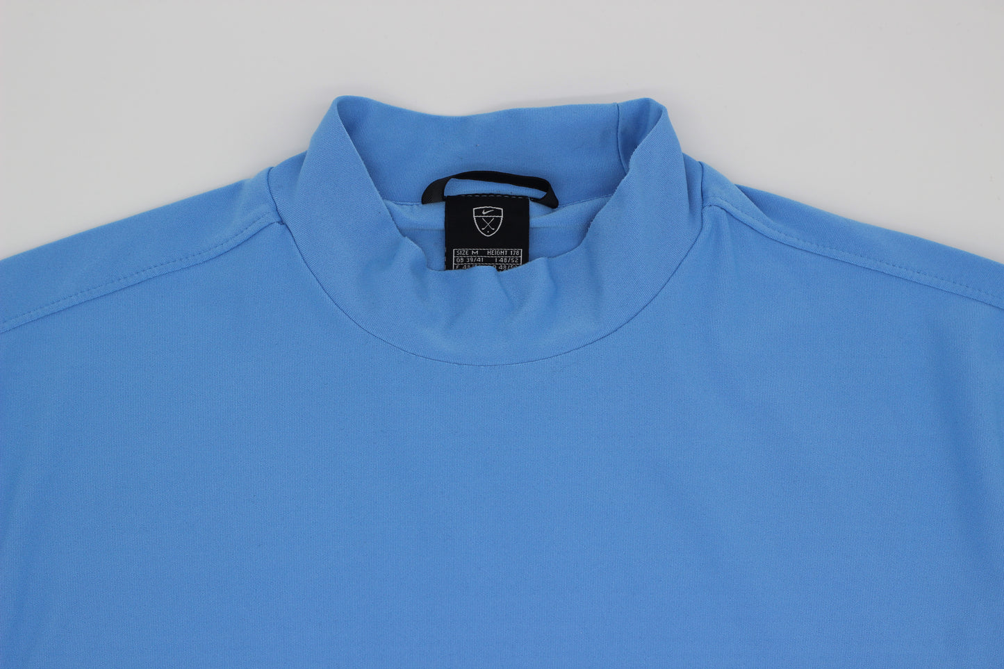 Nike Light Blue Mock Neck Golf Top (M)