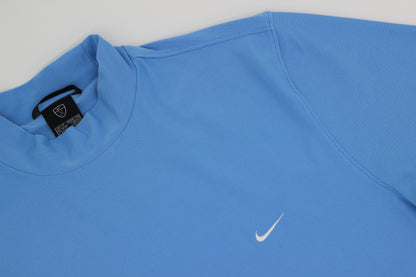 Nike Light Blue Mock Neck Golf Top (M)