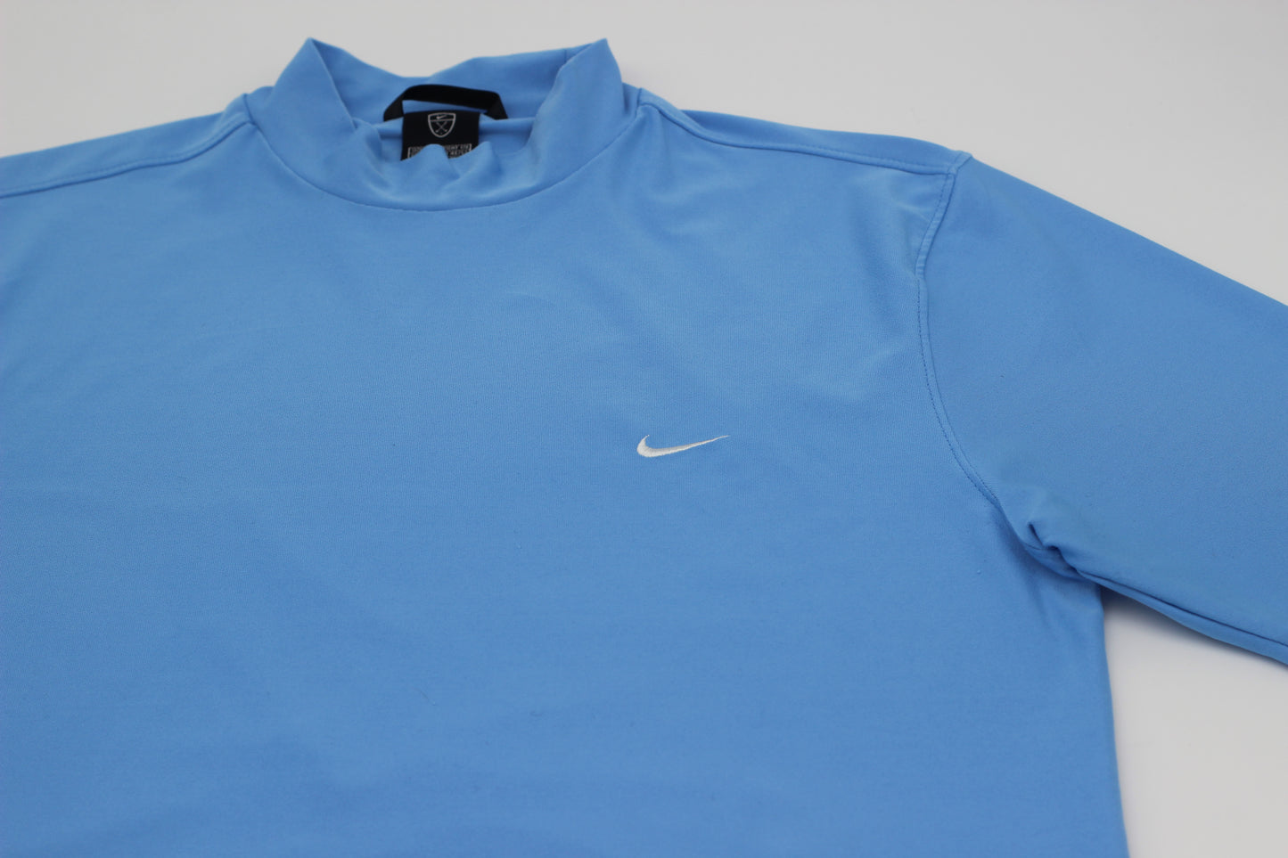 Nike Light Blue Mock Neck Golf Top (M)