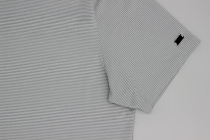 Nike Golf White Striped Mock Neck Shirt (L)