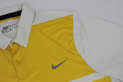 Nike Golf White/Yellow Polo-Shirt (XL)