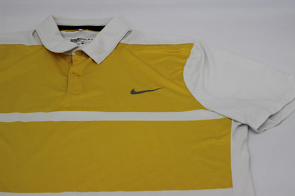 Nike Golf White/Yellow Polo-Shirt (XL)