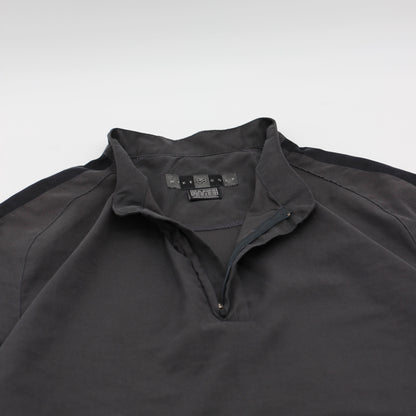 Nike Grey/Black Quarter Zip Windbreaker (XL)